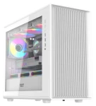 DarkFlash DB460M biela / mATX / bez ventilátorov / 3x USB-A / priehľadná bočnica / bez zdroja (DB460M White)