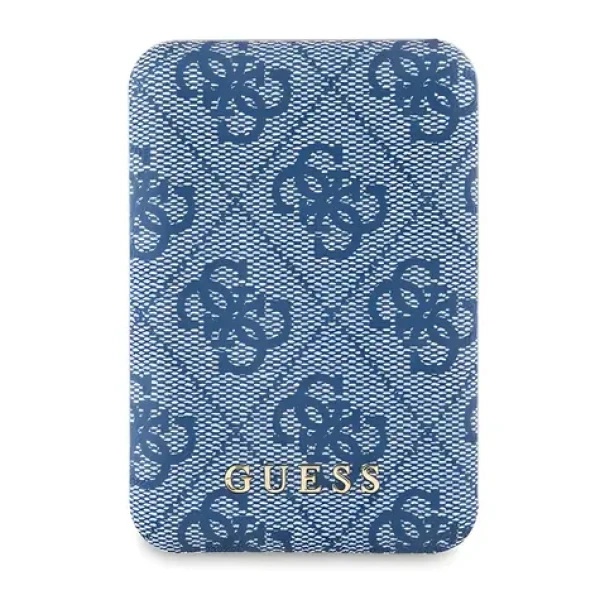 Guess 4G Leather MagSafe modrá / Powerbanka / 5000 mAh / 15 W (GUPB5FP4EMGB)