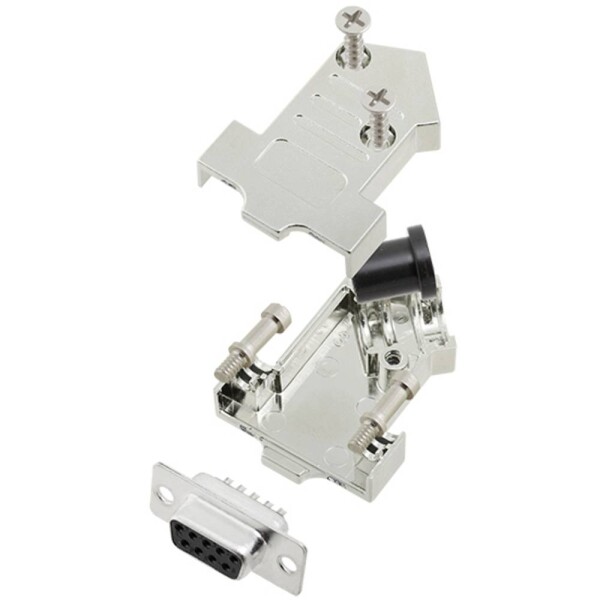 TRU COMPONENTS TCD45NT09MDBSK 7708512 sada D-SUB zásuvková lišta 45 ° Pólov: 9 spájkovaný 1 ks; 7708512