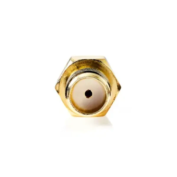 Nedis Adaptér RP-SMA(F) - SMA(F) zlatá / Adaptér / Pozlátené kontakty / 50 Ohm / 2 ks (CSGB02113GD)