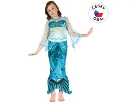 MaDe 82419 - Kostým na karneval Morská panna, 120-130cm