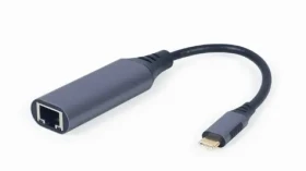 Gembird A-USB3C-LAN-01 Adaptér USB-C - LAN sivá (A-USB3C-LAN-01)