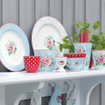 GREEN GATE Obedový tanier Alivia Pale Blue