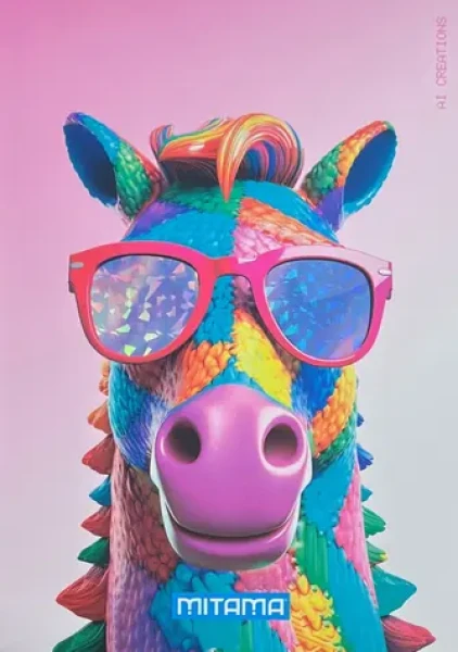 Mitama Animal kôň / Školský zošit / A4 / 40 listov / štvorčekový (62732-90098)