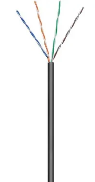 MicroConnect CAT5e U/UTP STRANDED OUTDOOR 100m čierna / PE (KAB025-100)