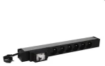 Legrand PDU 6x 230V s prúdovou ochranou / Rozvodný panel / 1U / do racku (646833)