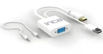 INCA IVTH-01 biela / Redukcia / HDMI na VGA / audio + USB (IVTH-01)