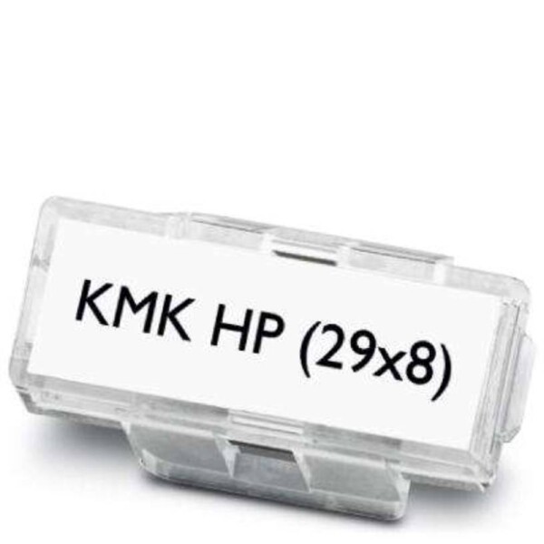 Phoenix Contact 0830721 KMK HP (29X8) držiak označenie Druh montáže: káblové spony Potlačiteľná plocha: 29 x 8 mm priehľadná Počet markerov: 100 100 ks; 0830721