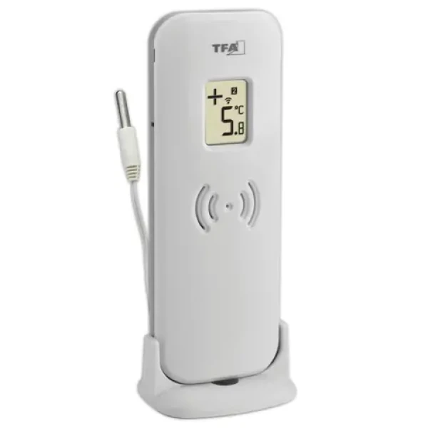 TFA 30.3255.02 / Bezdrôtový snímač teploty s káblovým senzorom / -40 až +60 °C / dosah 100 m / 433 MHz / kábel 200 cm