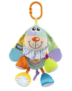 Playgro - Závesný psík s hryzátkami pastelový