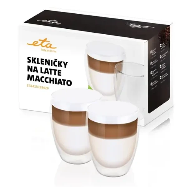 ETA ETA418193020 / Sada 2 pohárov na latte macchiato / Borosilikátové dvojité sklo (ETA418193020)