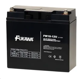 Fukawa FW 18-12 U (12158) / Batéria do UPS / 12V / 18Ah / životnosť 5 rokov / závit M5 (12158)