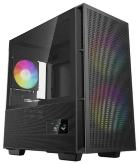 DEEPCOOL CH360 DIGITAL čierna / mATX / 1x USB-A 3.0 / 1x USB-C 3.0 / 2x 140mm / 1x 120mm / displej / bez zdroja (R-CH360-BKAPE3D-G-1)