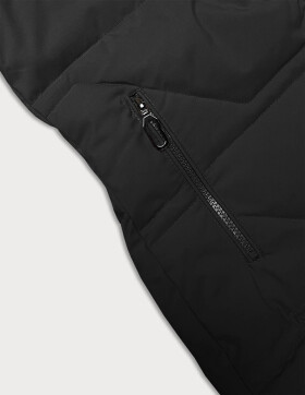 Čierna dámska zimná bunda s kapucňou J Style (16M9099-392) odstíny černé L (40)