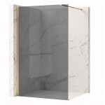 REA/S - Sprchová zástena Flexi Grey / Brush Gold 90 KPL-K99285