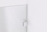 CERANO - Sprchová zástena Walk-in Orbis Round - Pravá - 8 mm - guľatá vzpera - biela matná, mliečne sklo - 160x200 CER-999936