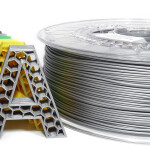 PLA filament strieborný - tmavo sivá perleť Aurapol 1 kg 1,75 mm
