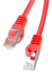Lanberg CAT6 FTP 0,25 m červená / Patch kábel / RJ45-RJ45 / Fluke Passed (PCF6-10CC-0025-R)