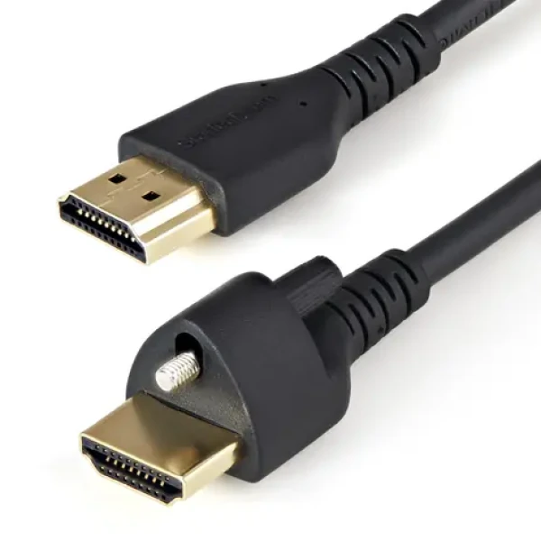 StarTech HDMI kábel so zaisťovacou skrutkou čierna / Video kábel / HDMI-HDMI / 2 m / 60 Hz (HDMM2MLS)