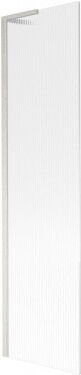 MEXEN/S - Next L vaňová zástena FIX 50 x 150, prúžky, nikel kartáčovaná 895-050-000-03-09-97