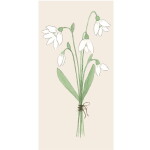 Ib Laursen Papierové servítky Snowdrops – 16 ks