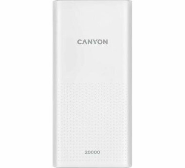 CANYON PB-2001 20000 mAh biela / Powerbanka / 5V / 2.1A / 2x USB-A / Smart IC (CNE-CPB2001W)