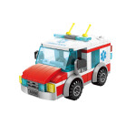 Mamido Mamido Stavebnica sanitky 173 dielikov Medical Rescue s figúrkami MT1126
