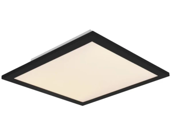 Stropné LED osvetlenie Alpha 29x29 cm, čierne%