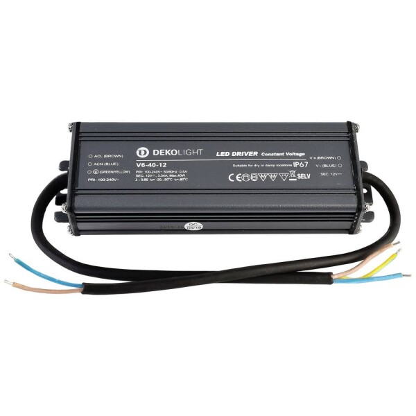 Deko Light IP, CV, V napájací zdroj pre LED konštantné napätie 0 mA - 3.34 A 12 V/DC; 872082