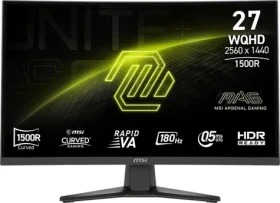 27" MSI MAG 275CQF E18 čierna / QHD / Rapid VA / 16:9 / 180 Hz / HDMI + DP / VESA (MAG 275CQF E18)