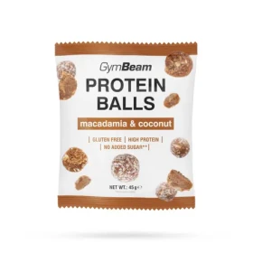 Proteínové guličky - GymBeam (macadamia coconut, 45 g) (97702-2-45g-macadamiacoconut)