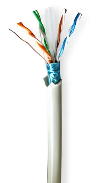 Nedis CAT6 šedá / Sieťový kábel / F/UTP / 100 m / LSZH / Box (CCBG8526GY100)