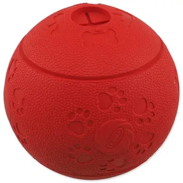 Dog Fantasy Hračka - loptička na maškrty červená 11 cm (454-31262)