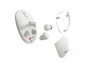 C-tech WLM-21 Dual mode biela / Myš s TWS slúchadlami / BT 5.0 + 2.4 GHz / 1600 DPI / 3 tlačidlá (WLM-21W)