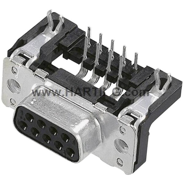 HARTING 09663527613 D-SUB zásuvková lišta 90 ° Pólov: 25 spájkovaný konektor 1 ks; 09663527613