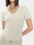 Dámske tričko slim fit 4FWSS25TTSHF1990 11S Ecru - 4F XXL ecri(krémová)