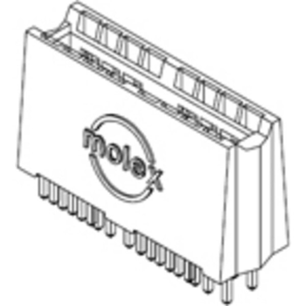 Molex zásuvkové puzdro na dosku 457190004 1 ks; 457190004