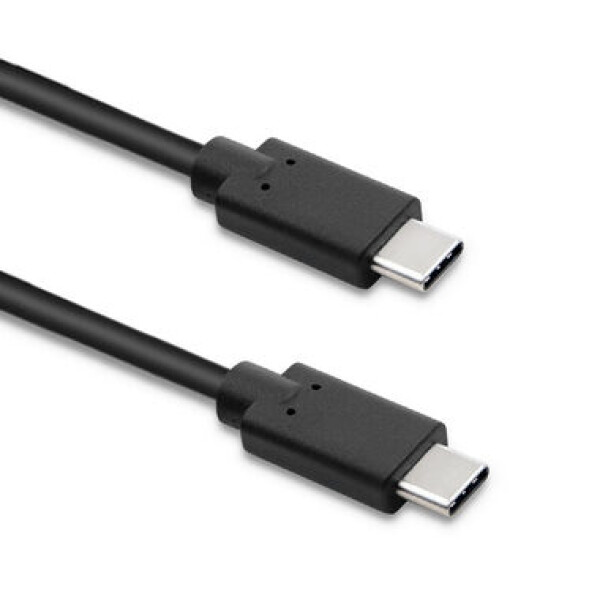 Qoltec USB-C USB-C kábel čierna Dátový kábel USB-C 3.1