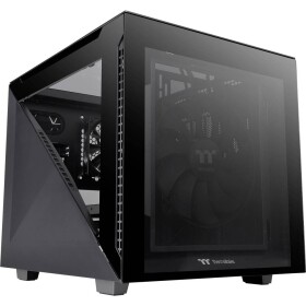 Thermaltake Divider 200 TG čierna / mATX / 2x USB-A 3.0 / 1x USB-C 3.2 / 1x 200mm + 1x 120mm / bez zdroja (CA-1V1-00S1WN-00)