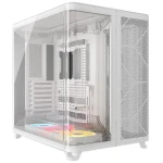 Corsair AIR 5400 LX R RGB biela / E-ATX / 3x USB-C / 3x 120mm / bez zdroja / priehľadná bočnica (CC-9011321-WW)