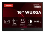 16" Lenovo ThinkVision M16 čierna / Monitor / IPS / WUXGA / 60Hz / USB-C (64BFUAT1WL)