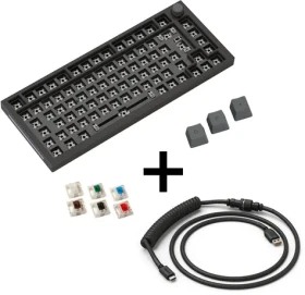 Glorious GMMK Pre Black Phantom / herná klávesnica / mechanická / 75% TKL / Gateron Clear / GPBT klávesy / RGB (GABU-468)