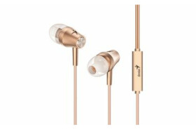 GENIUS slúchadlá HS-M360 zlatá / s mikrofónom / 4pin 3.5mm jack (31710008404)