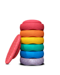 Stapelstein Winter Special Rainbow Set classic balančné kamene, 6+1 EUR