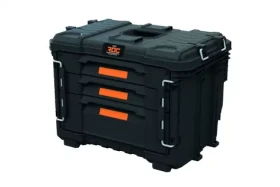 Curver ROC Pro Gear 2.0 XL čierna / Organizér / 3 zásuvky / 56,5 x 37,5 x 41,3 cm / uzamykateľný