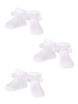 Dievčenské ponožky s volánikmi 3Pack SKA-0119G-010J-002 white - Yoclub 5-6 cm