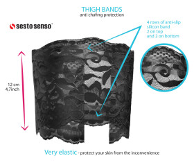 Sesto Senso Thigh Band Lace Black