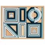 Goki Goki Stavebnica - pastelovo modrá