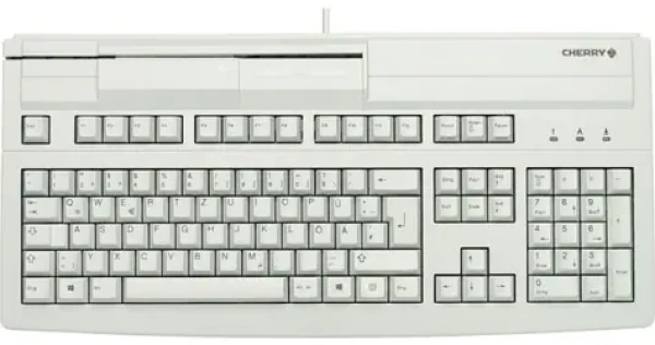 Cherry G80-8000LUVDE-0 šedá / Kancelárska klávesnica s čítačkou kariet / drôtová / USB / DE layout (G80-8000LUVDE-0)
