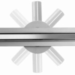 REA - Lineárne odtokový žľab + sifón + nožičky + rošt Neo 900 Slim Pro REA-G8403